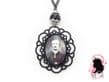 Gunmetal Black Edgar Allan Poe Necklace